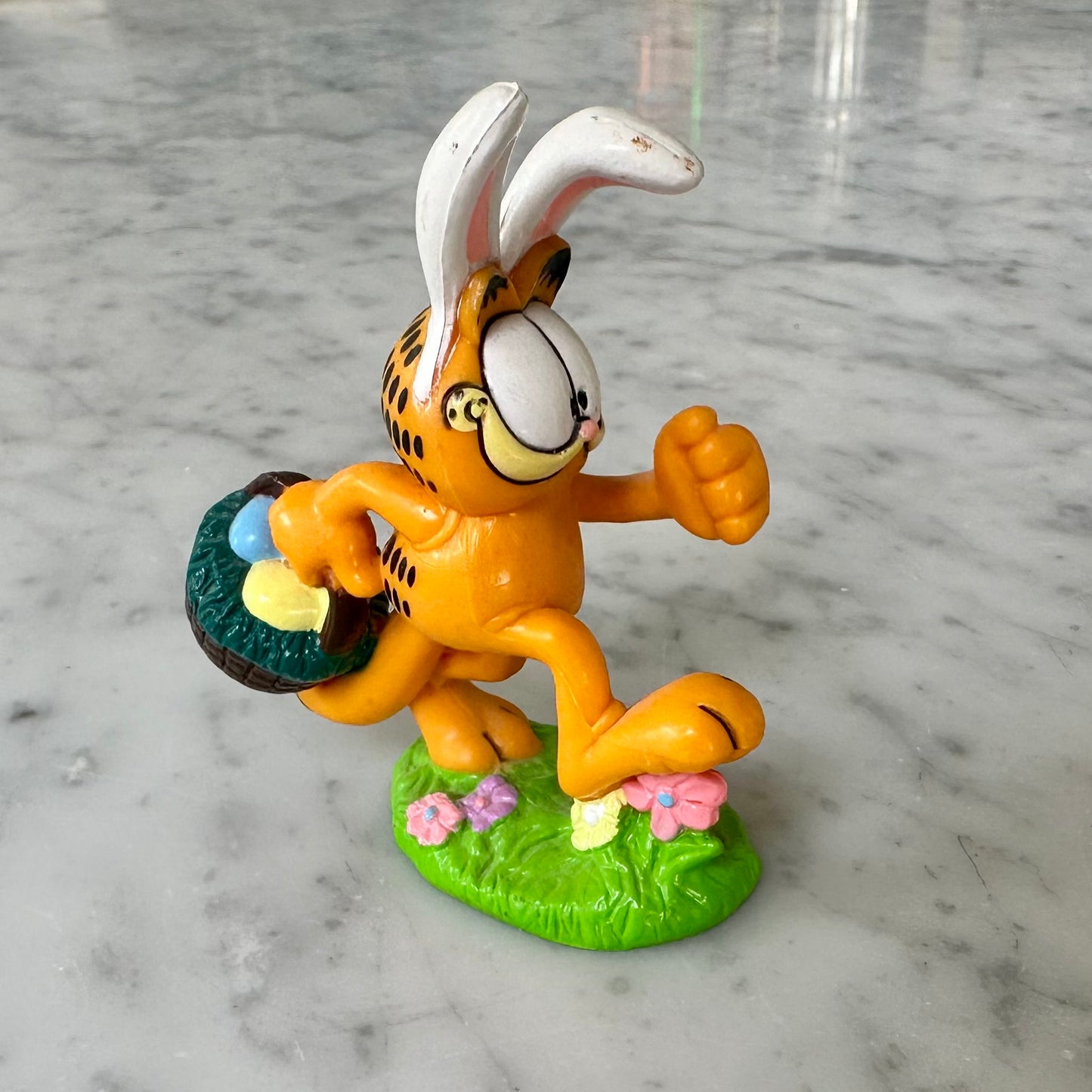 Vintage Garfield Easter Bunny Figure