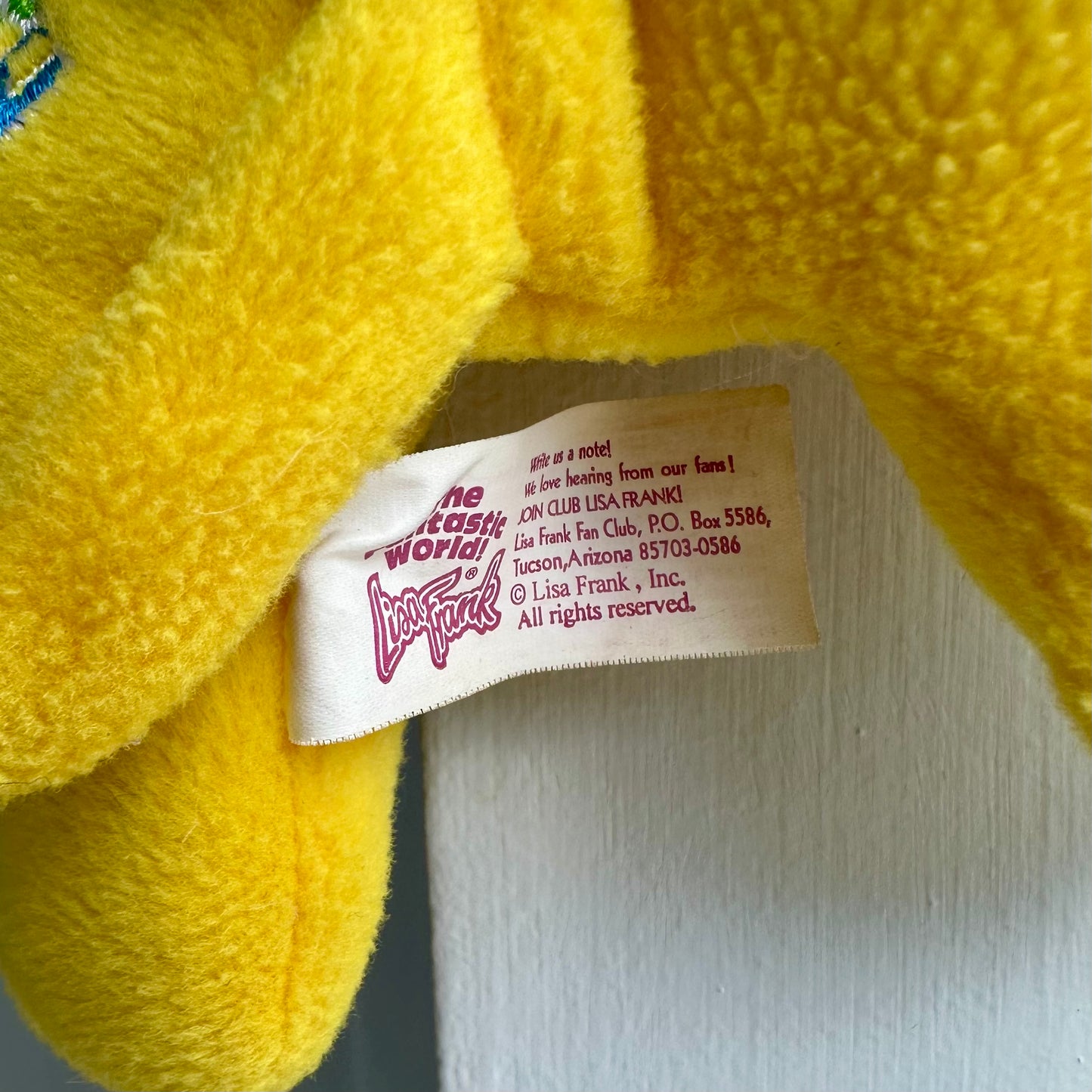 1998 Lisa Frank “Casey” Plushie