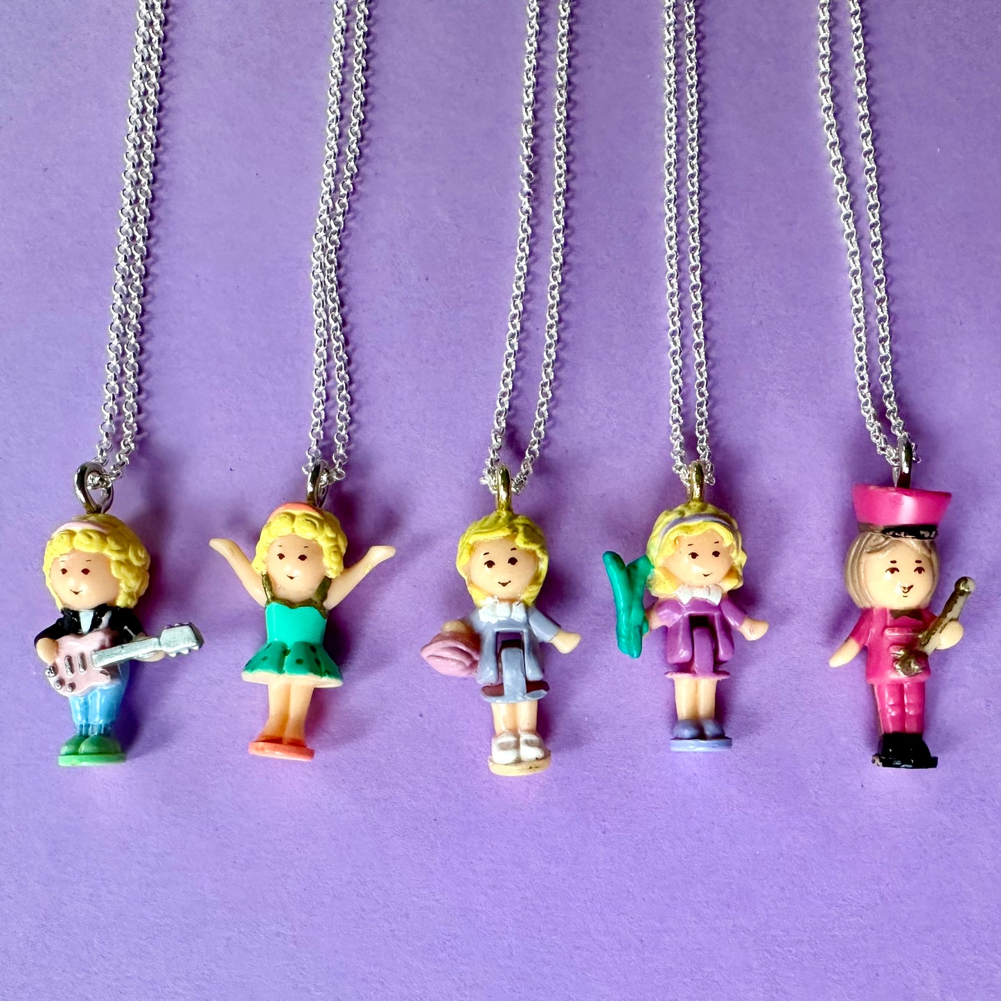 Vintage Polly Pocket Doll Necklace