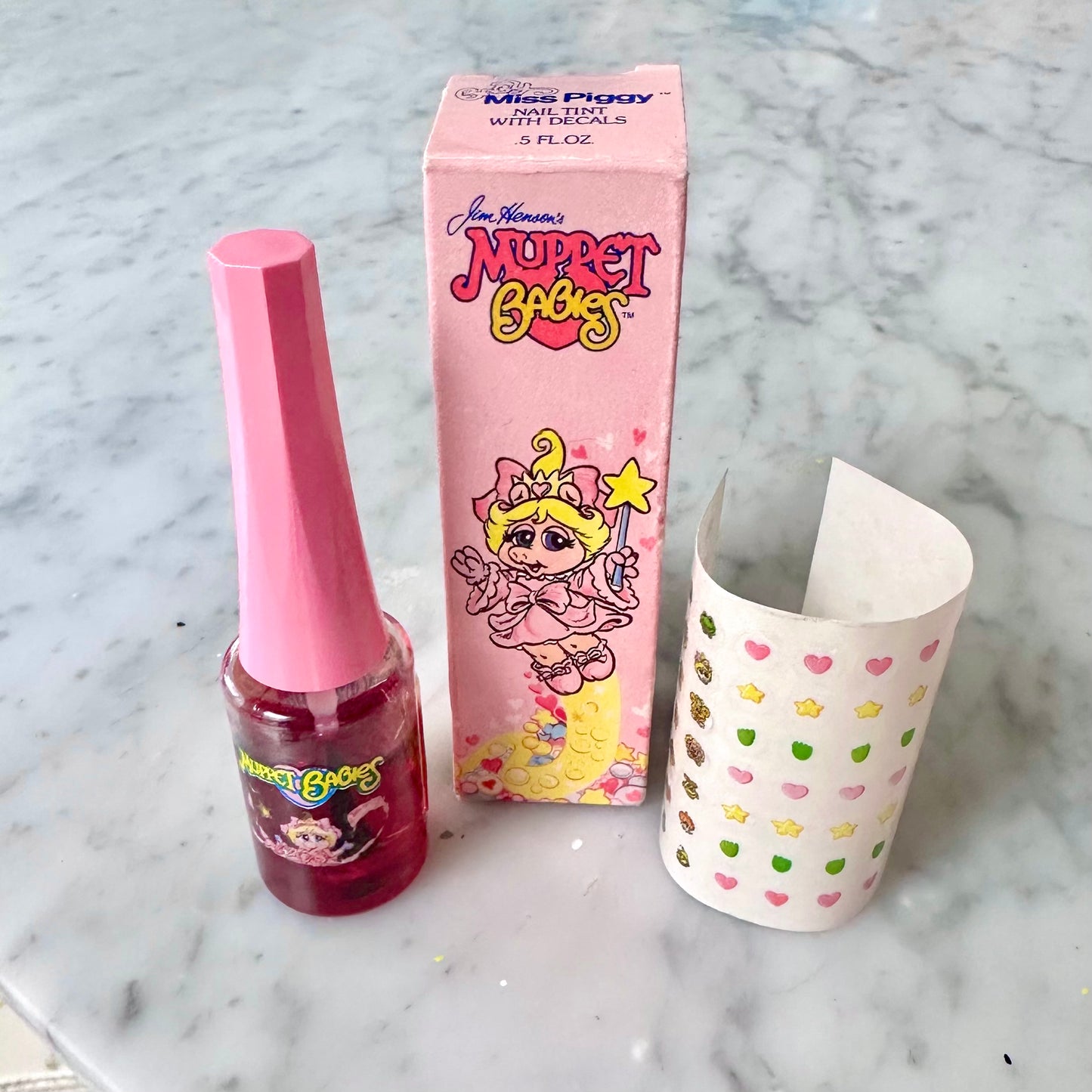 1986 Muppet Babies Nail Tint & Stickers