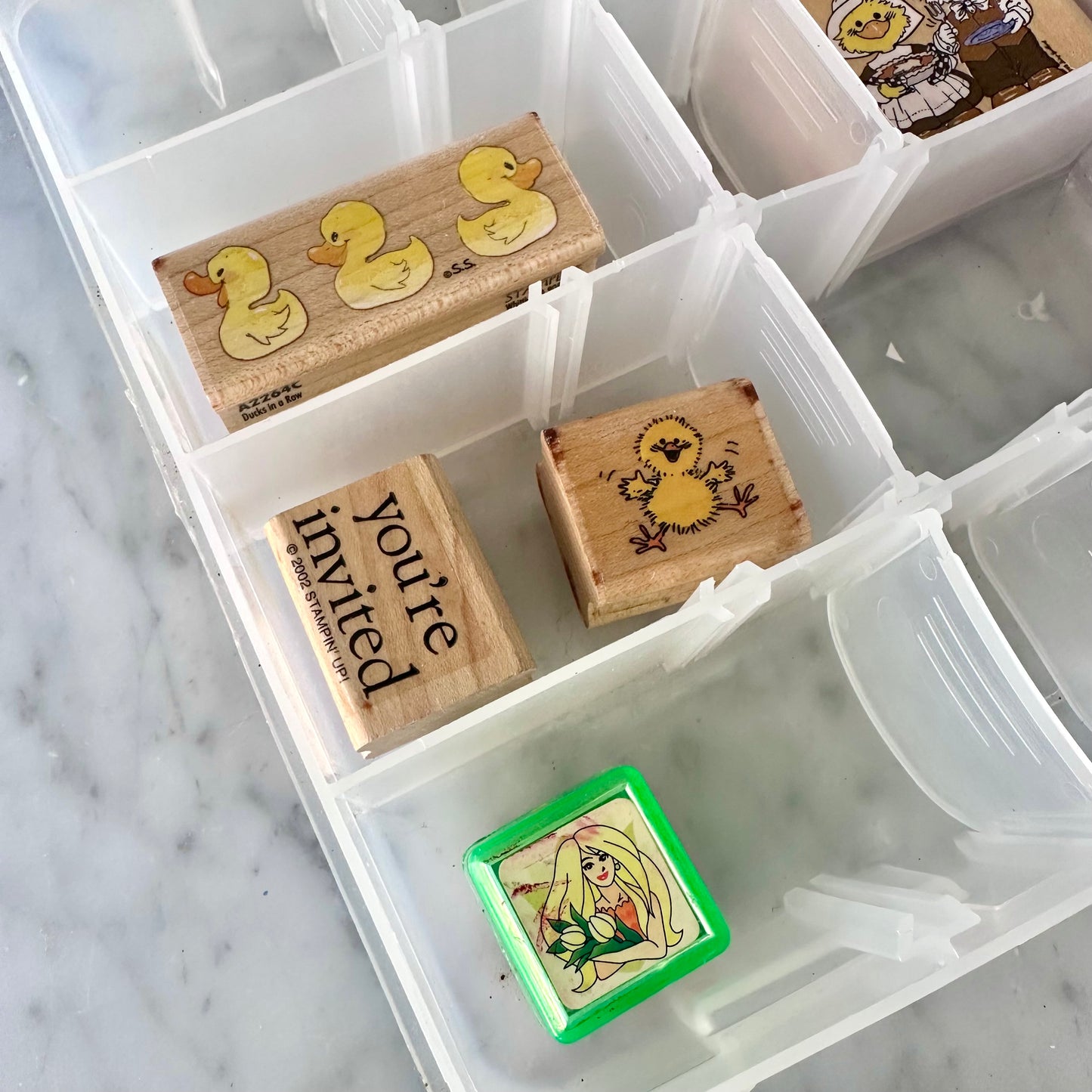 Vintage Suzy’s Zoo Stamp Set