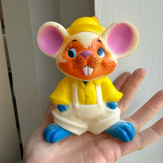 70’s Squeaky Rubber Mouse Toy