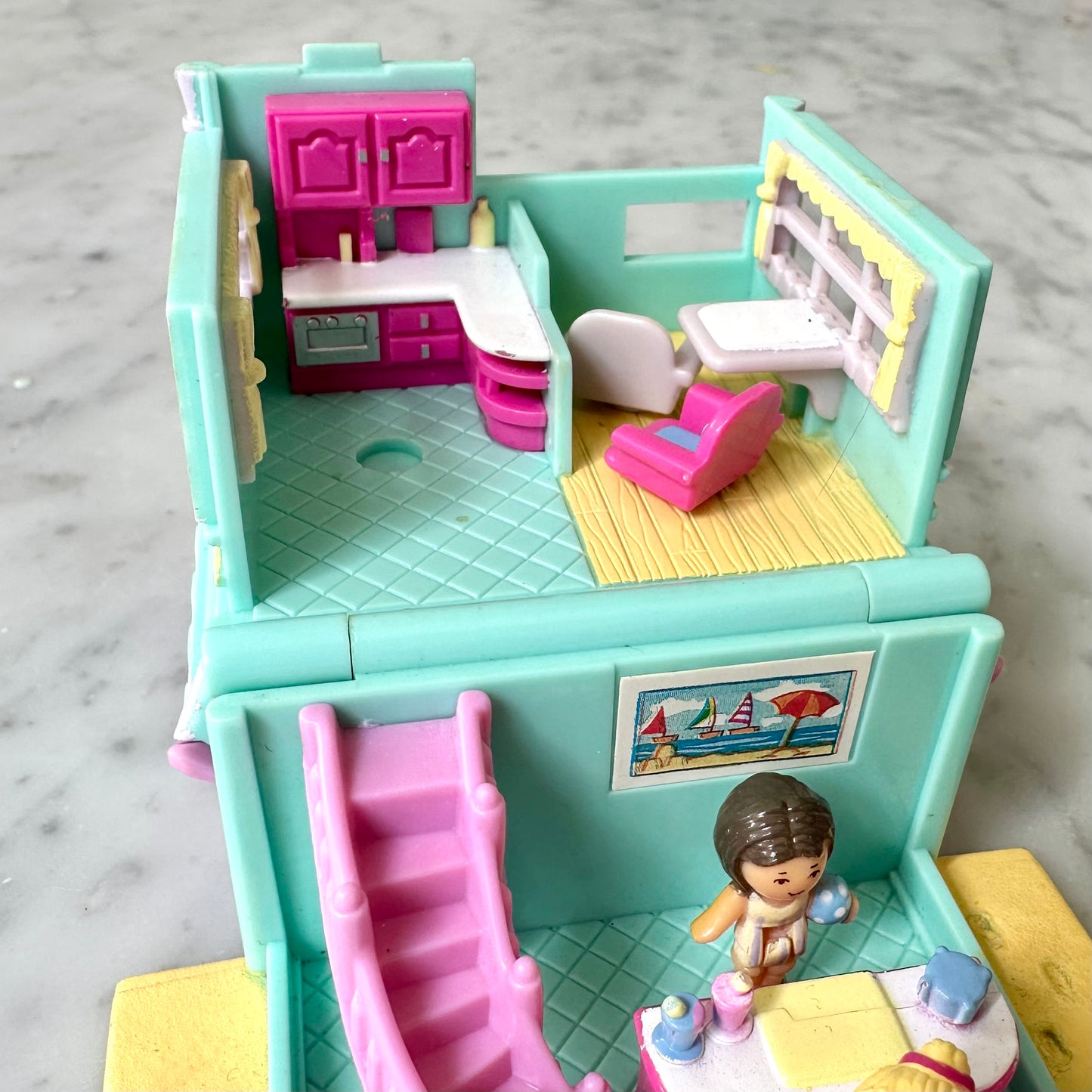 1993 Polly Pocket Beach Cafe 100% Complete