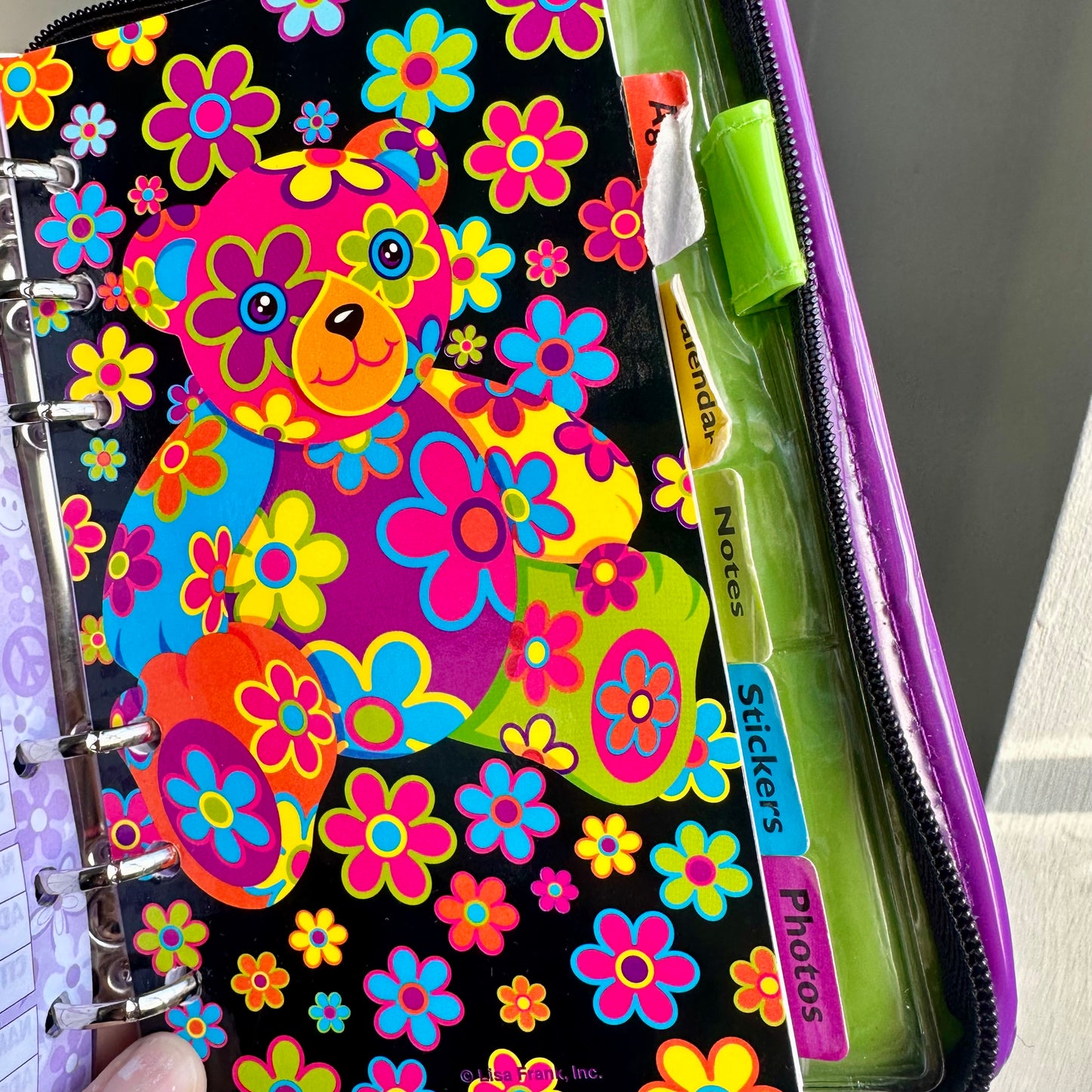 90’s Lisa Frank Blossom Bear Planner *READ