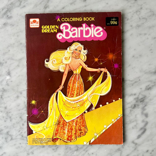 1982 Golden Dream Barbie Coloring Book, Please Read!