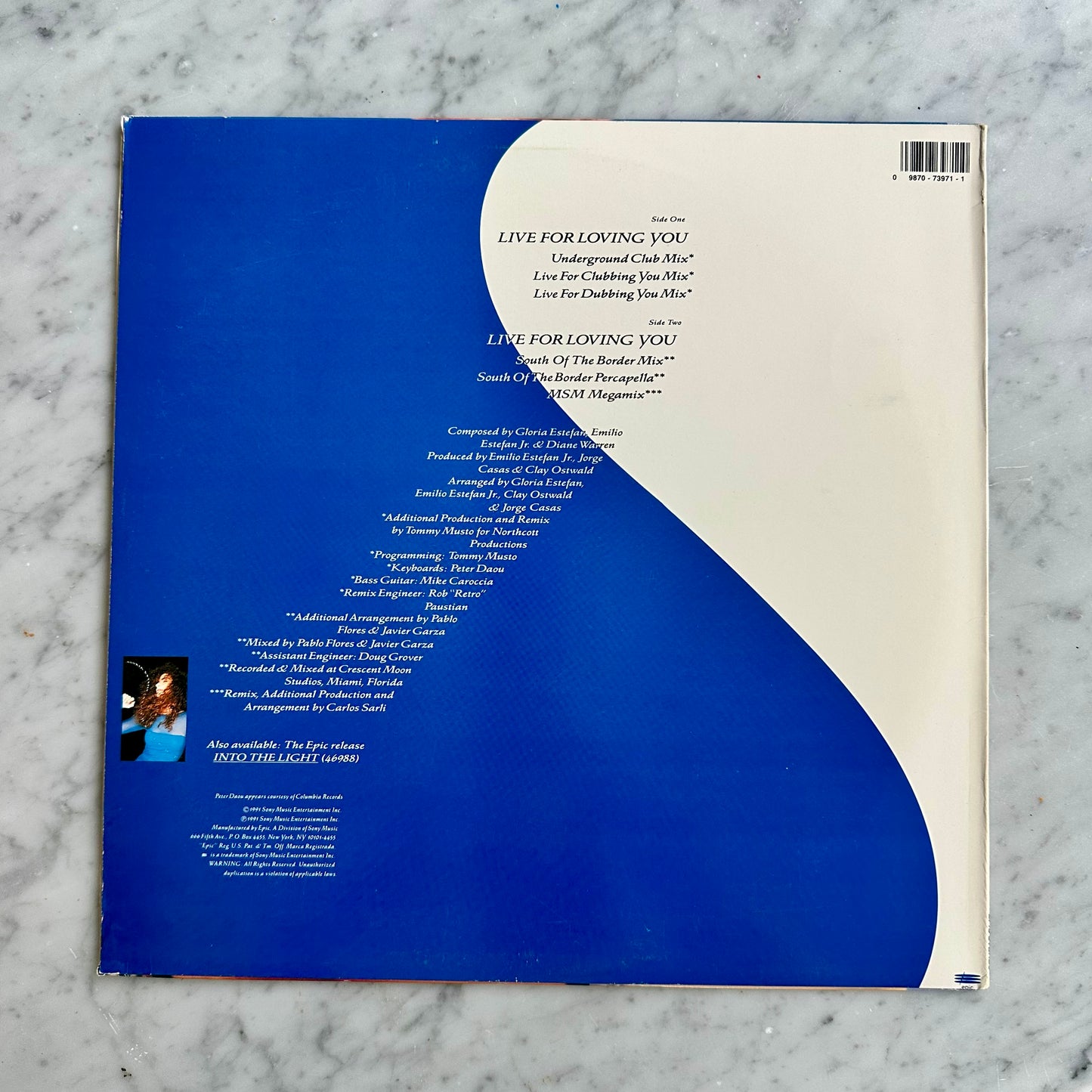 1991 Gloria Estefan “Live For Loving You” LP
