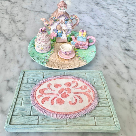 1998 Precious Moments Miniature Wedding Teaset