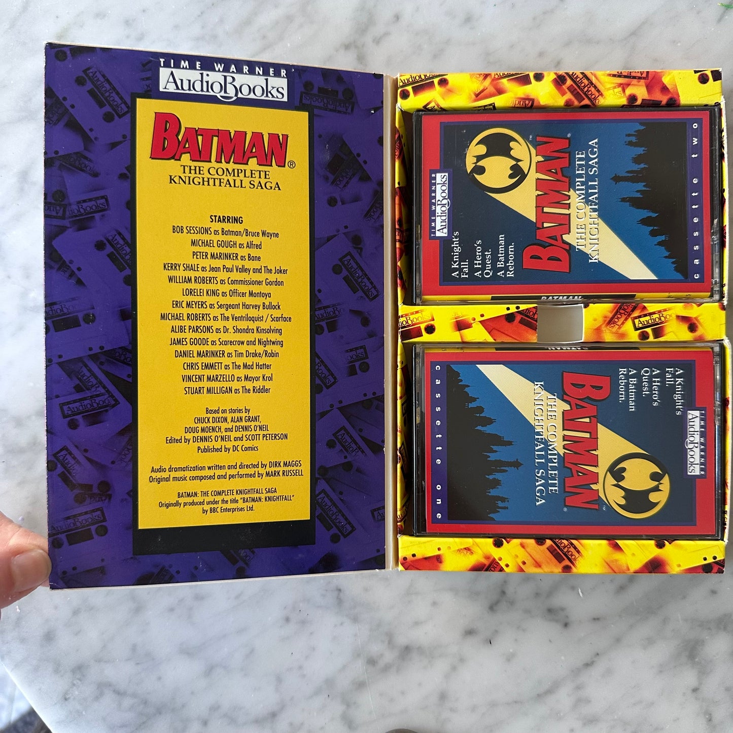 1994 Batman the Complete Nightfall Saga Audio Book 2 Cassettes