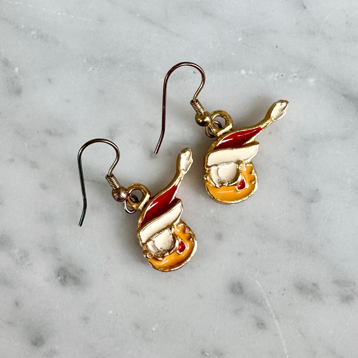 1980’s Paws Enamel Garfield Earrings