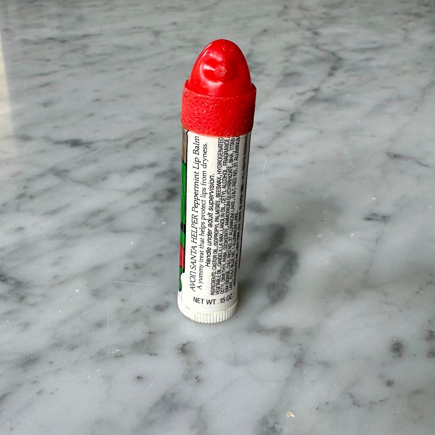 1985 Avon Santa Helper Peppermint Lip Balm