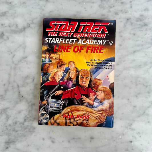 1993 Star Trek The Next Generation Starfleet Academy “Line of Fire” Book