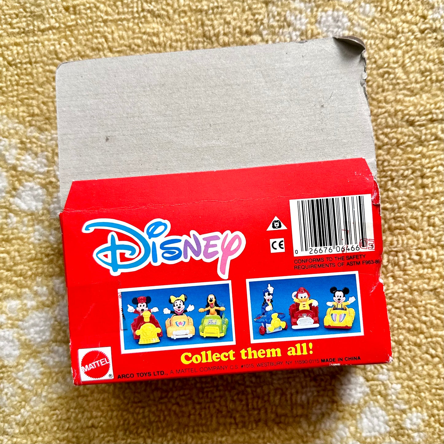 Vintage Disney Mickey Collectible Die Cast Toy