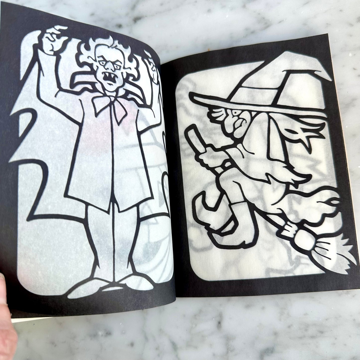 1988 The Little Halloween Stained Glass Coloring Book