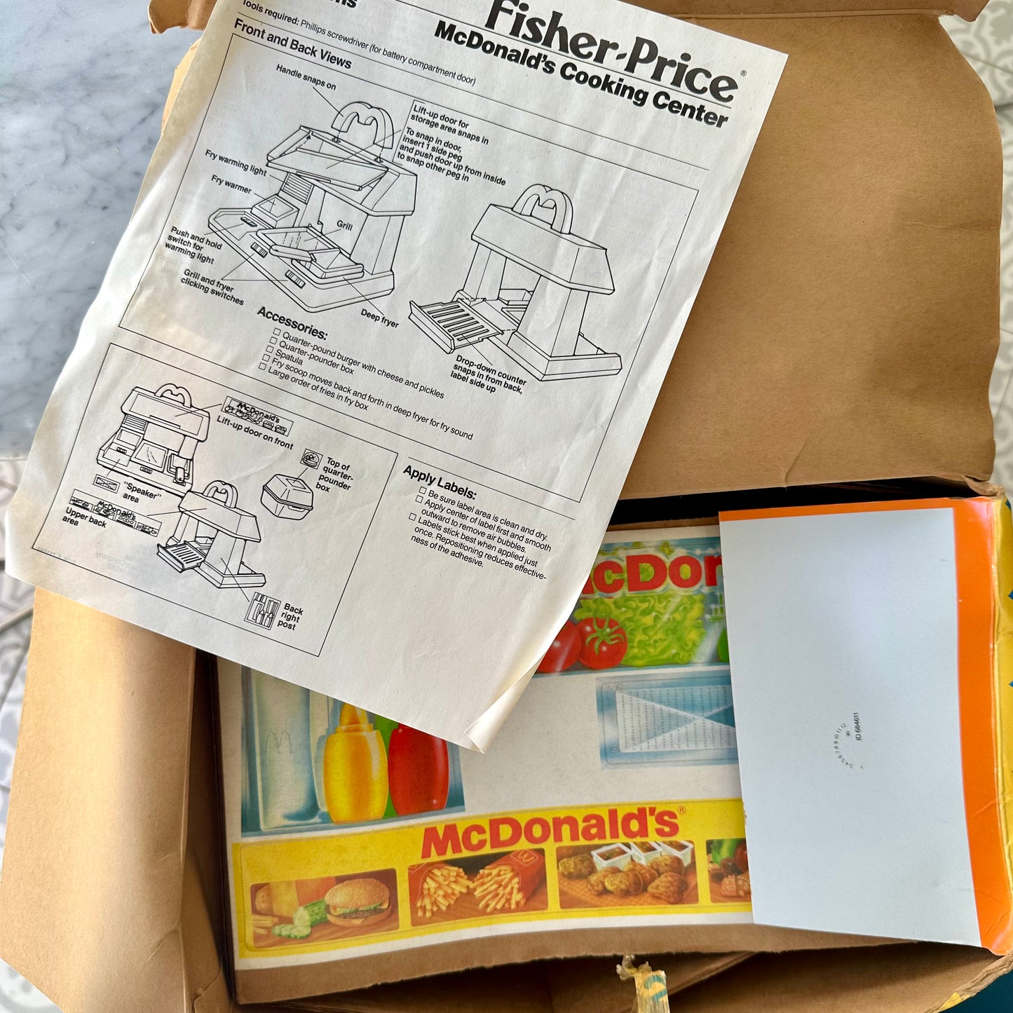 1989 Fisher Price McDonald’s Cooking Center