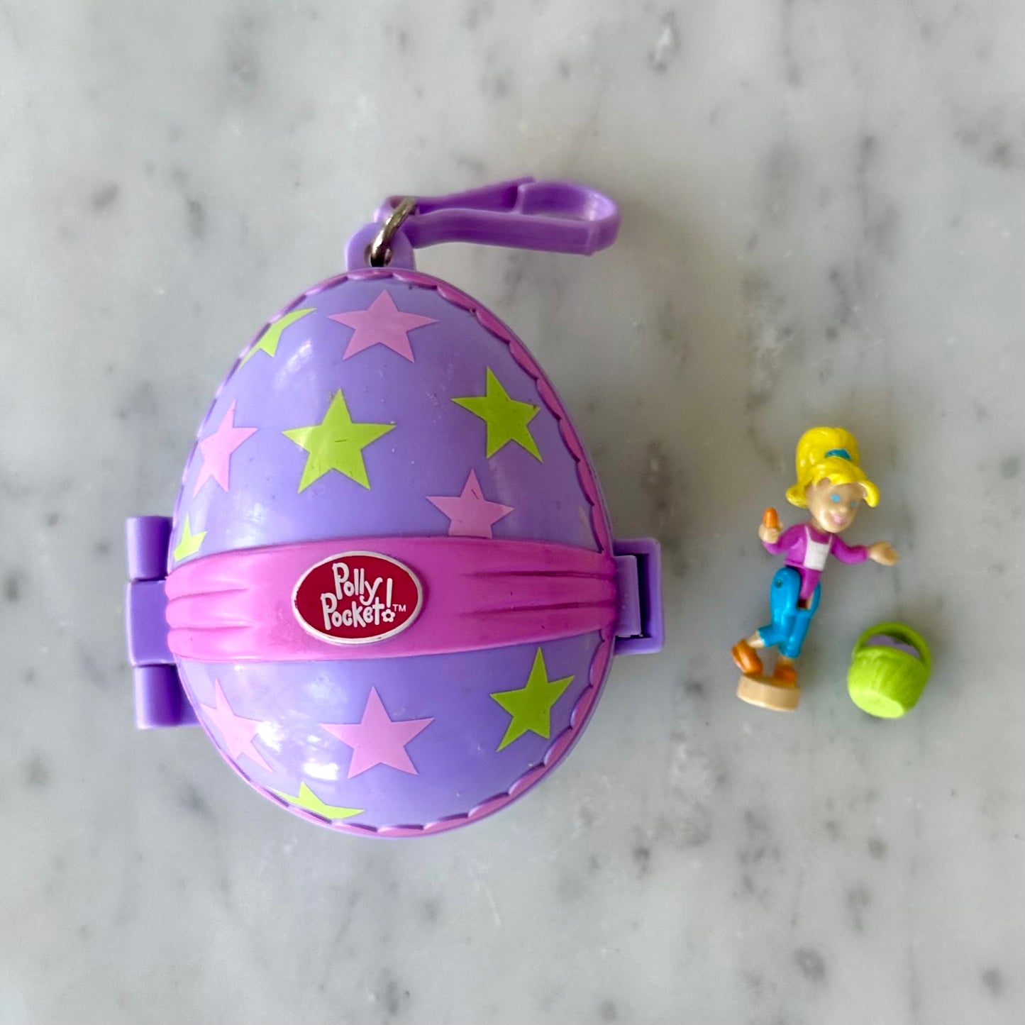 2001 Polly Pocket Lavender Easter Egg