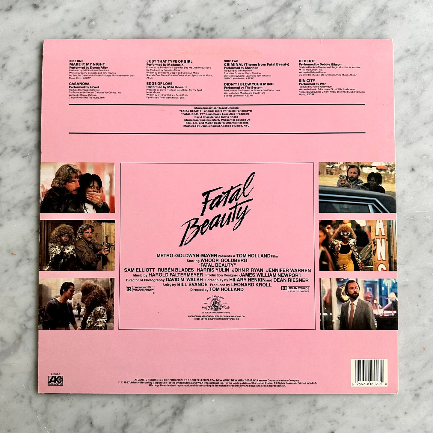 Fatal Beauty Soundtrack Record
