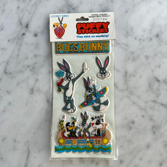 Vintage Bugs Bunny Puffy Stickers