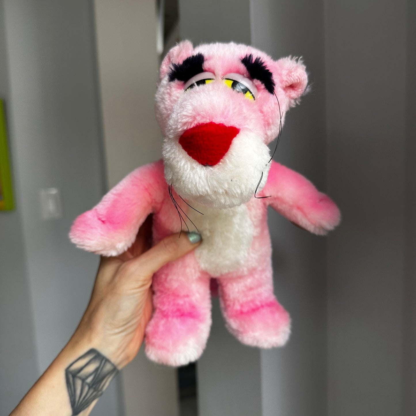 1987 Pink Panther Window Cling Plush