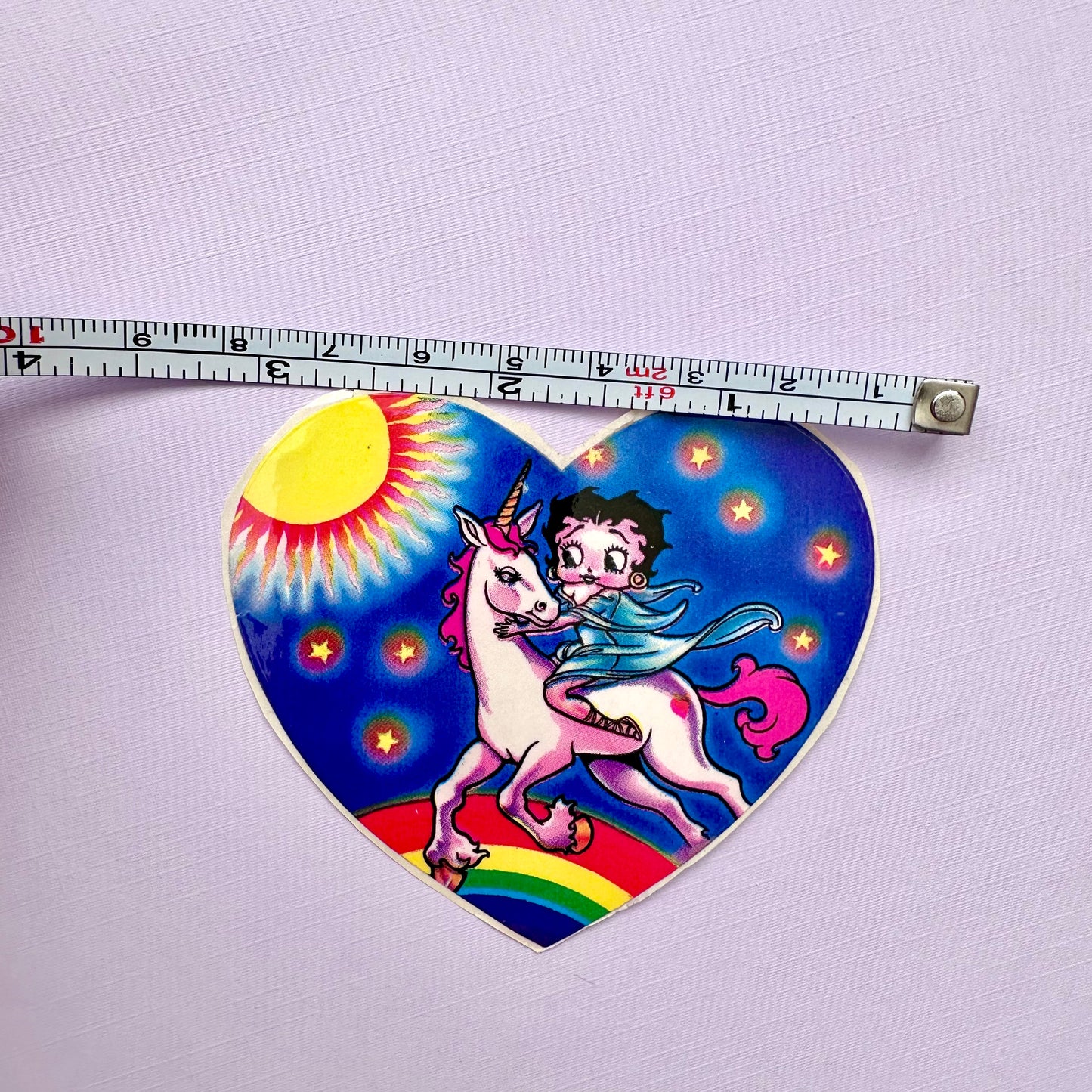 1982 Lisa Frank Betty Boop Unicorn Sticker