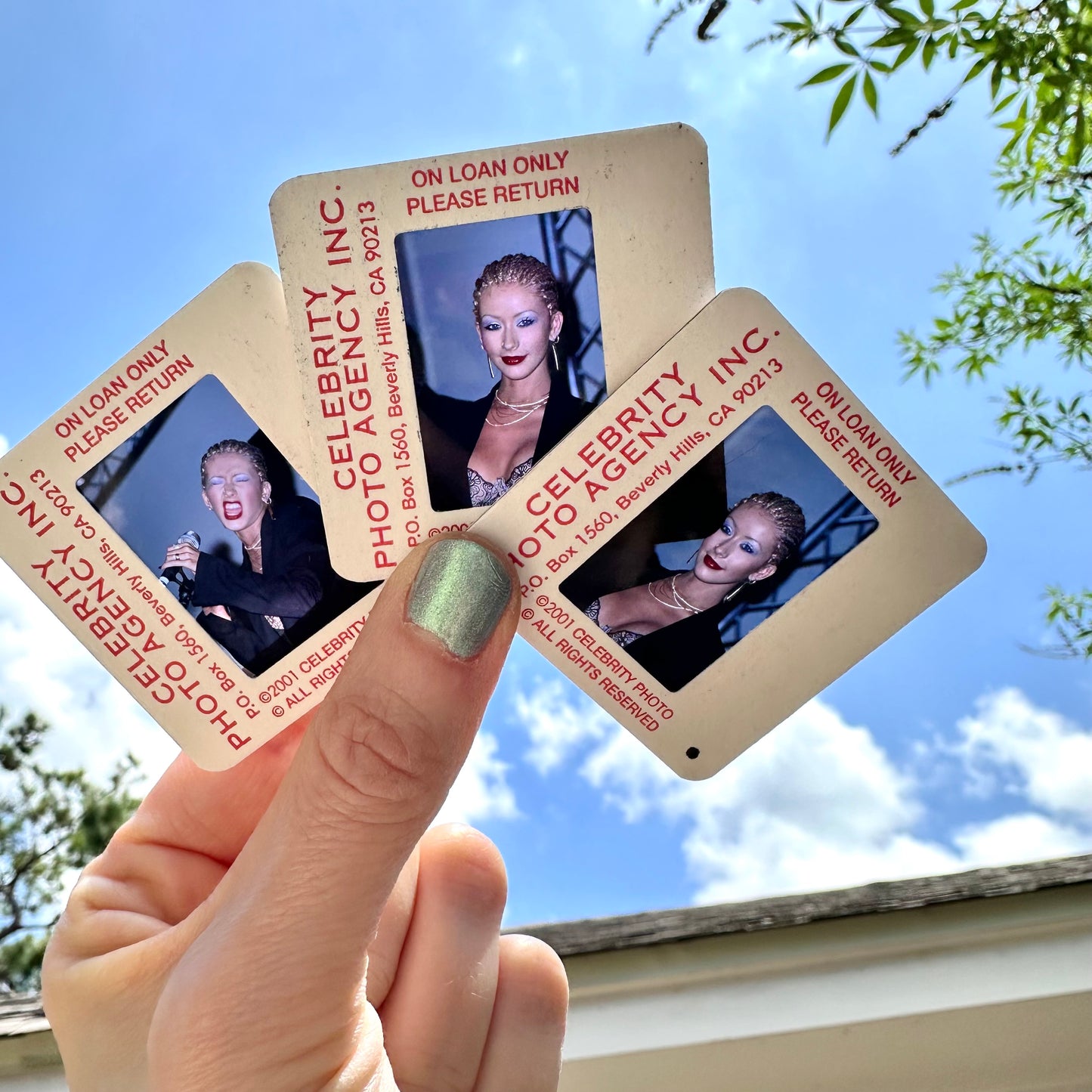 Y2K Christina Aguilera 35mm Slide and Card Lot
