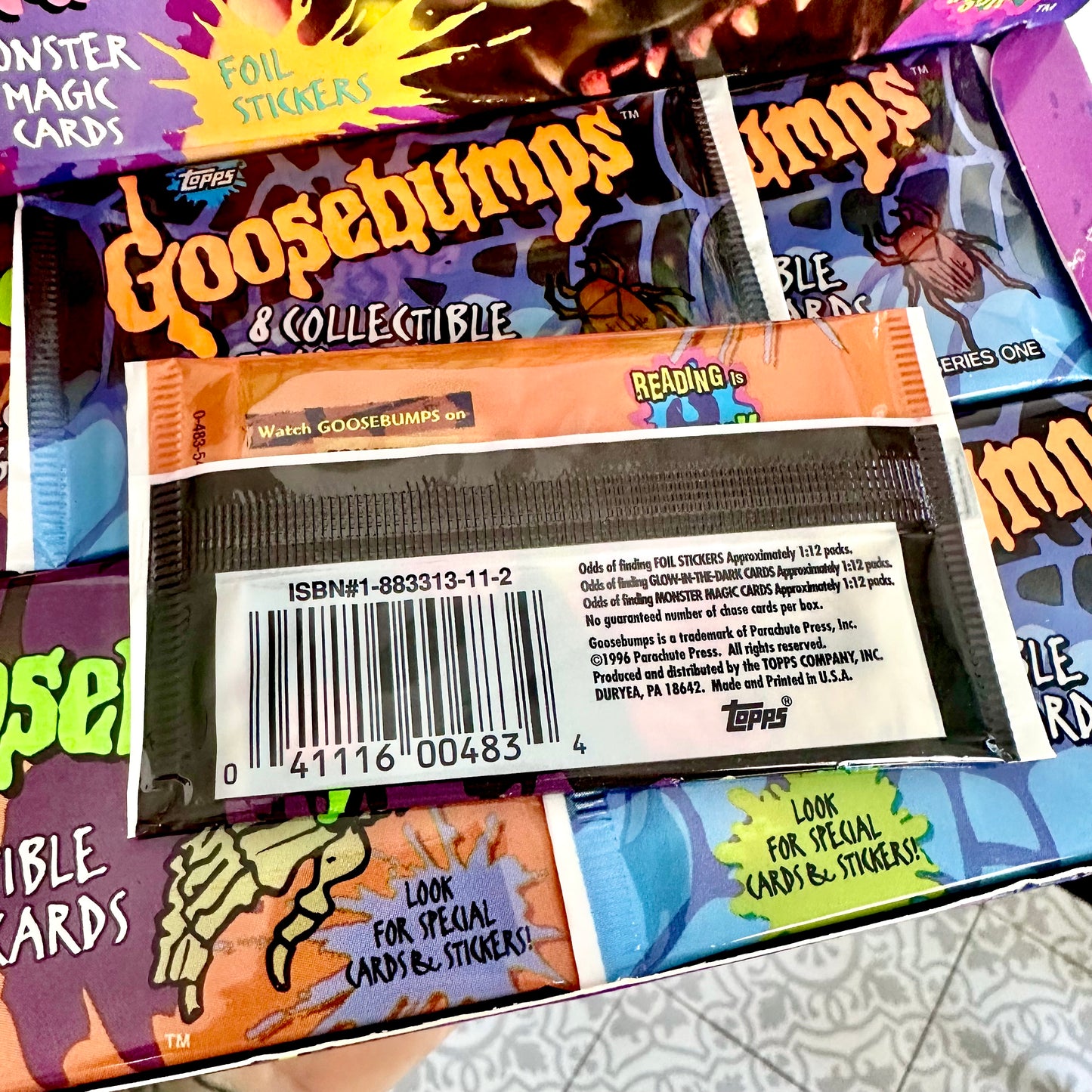 1996 Goosebumps Trading Card Pack