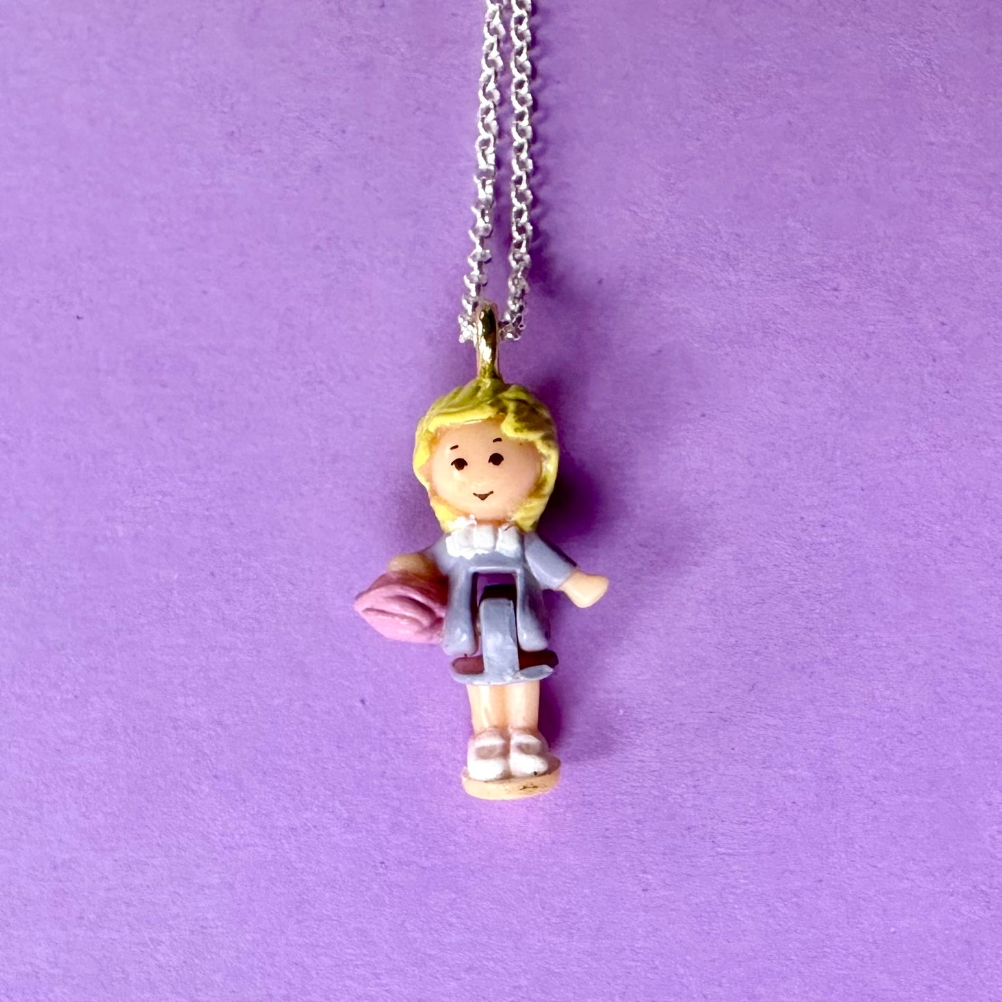 Vintage Polly Pocket Doll Necklace