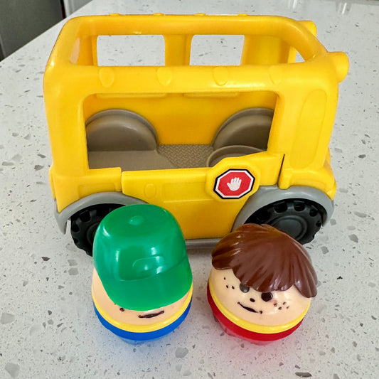 Vintage Little People Bus with Little Tykes Figures