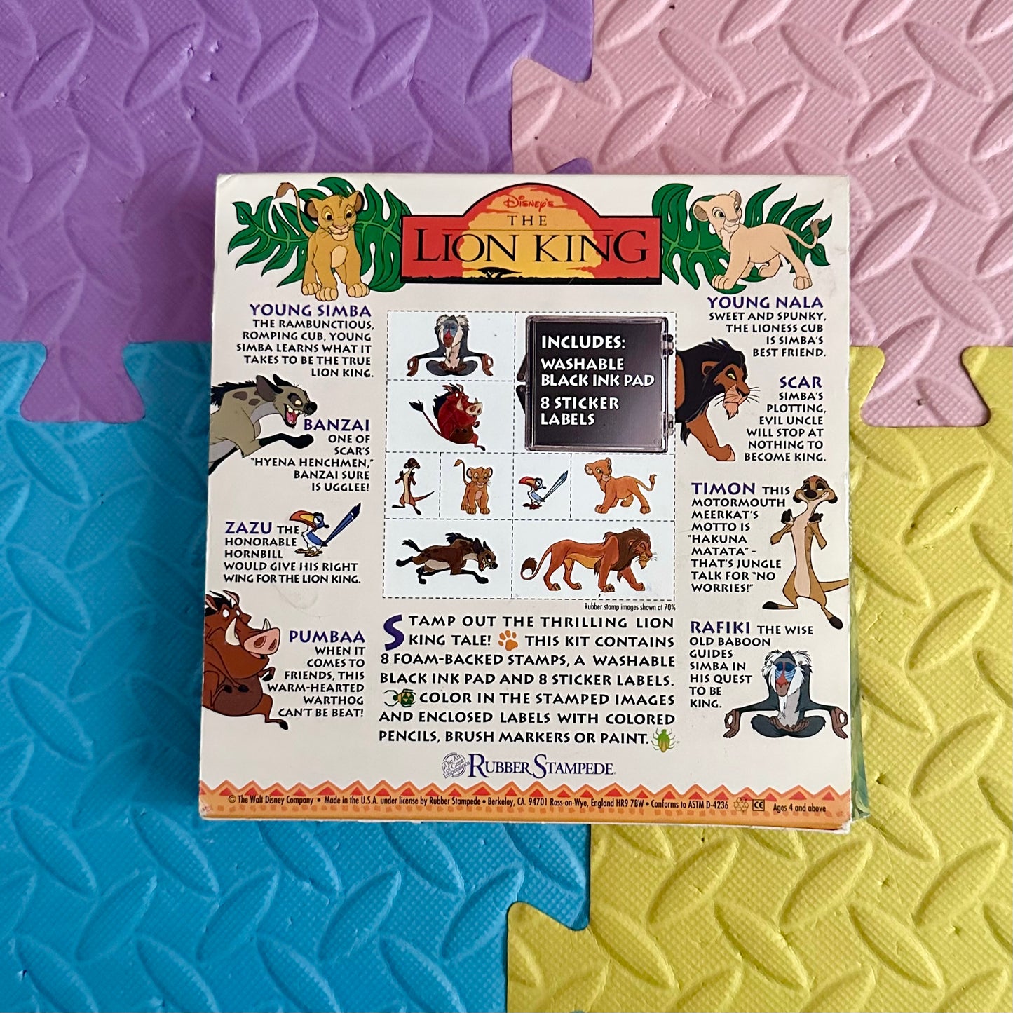 90’s Disney The Lion King Stamp Kit