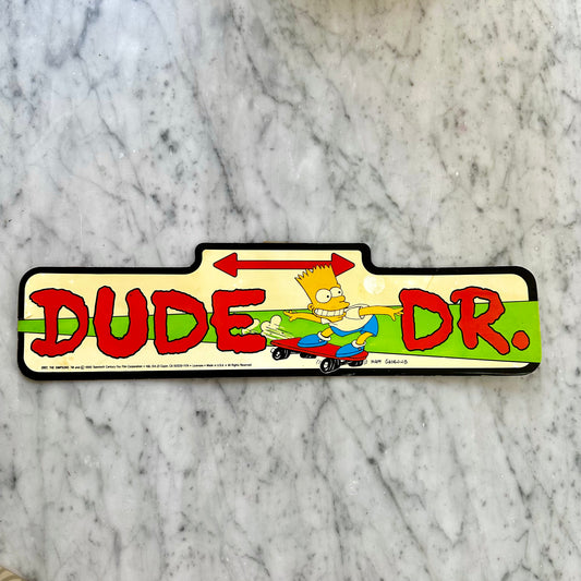 1990 The Simpsons “Dude Dr” Sign