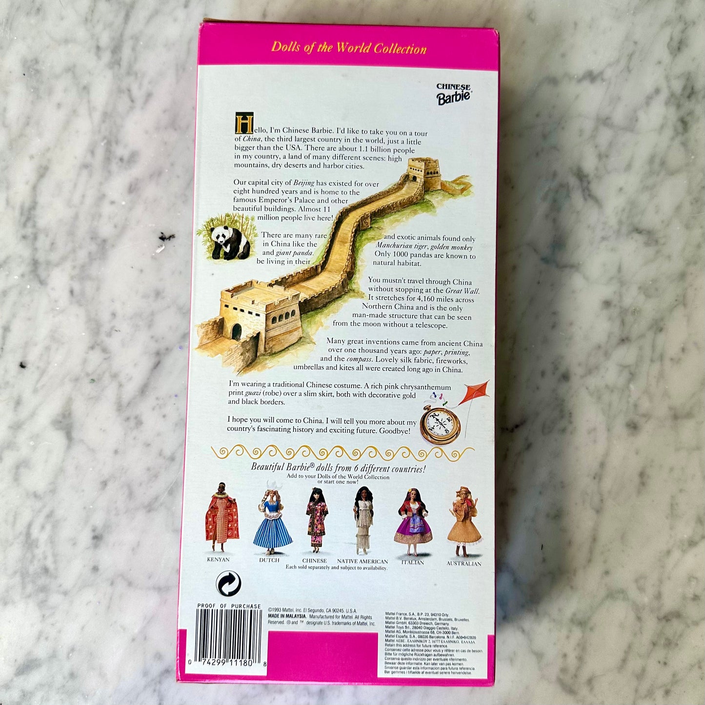 1993 “Chinese Barbie” Dolls of the World Collection