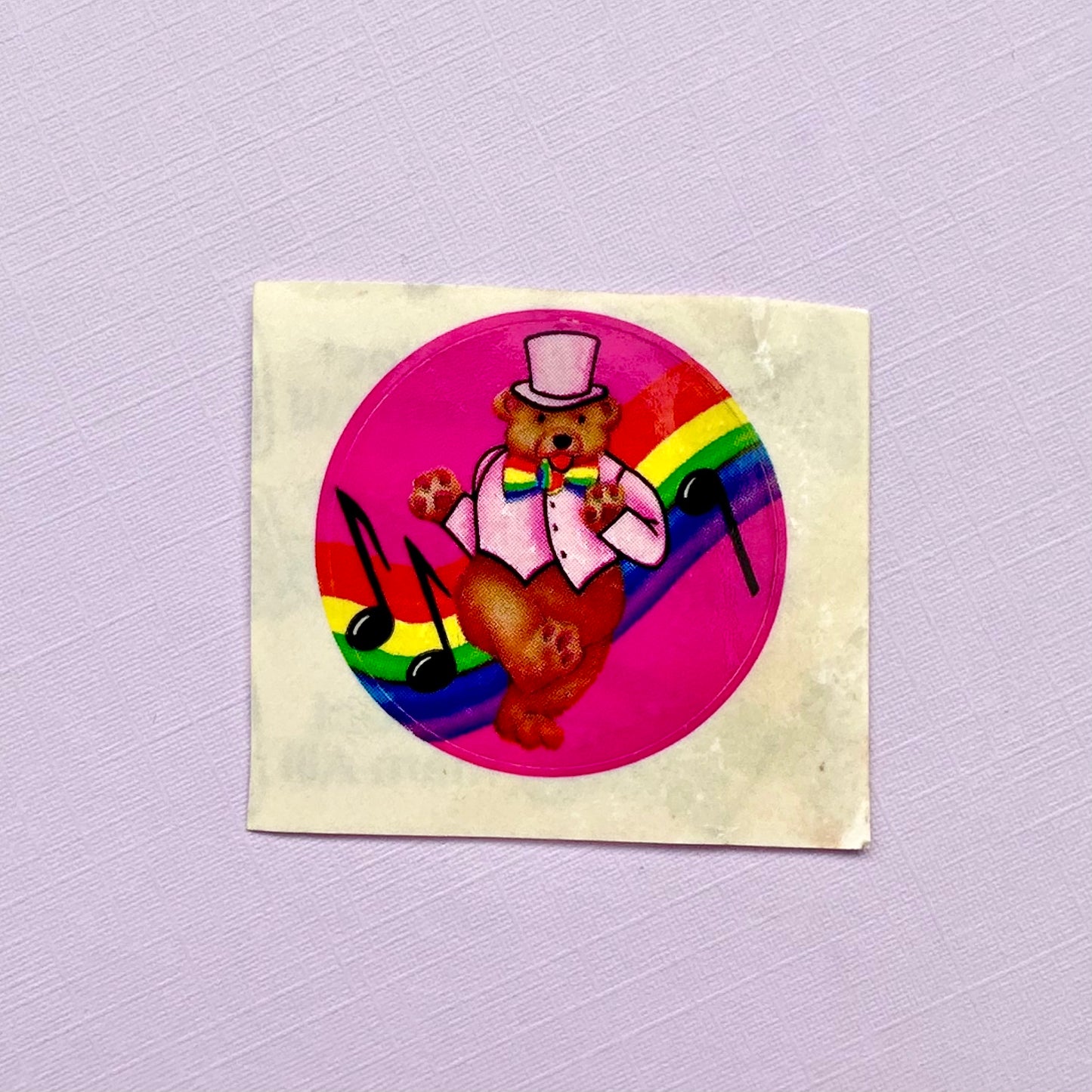 80’s Lisa Frank Dancing Bear Sticker