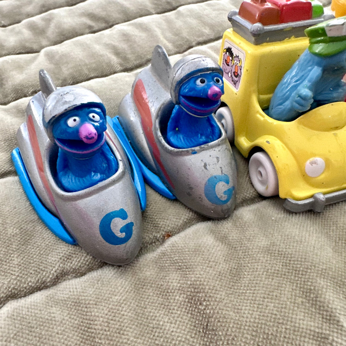 1983 Sesame Street Die Cast Toy Car Lot