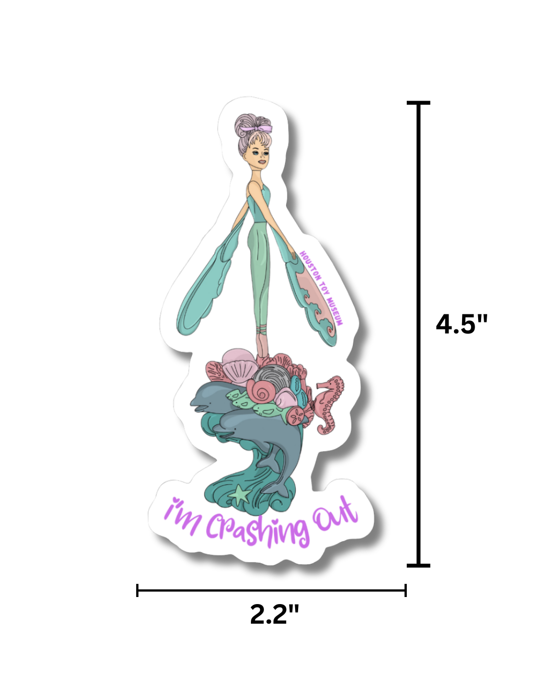 Sky Dancer "I'm Crashing Out" Sticker