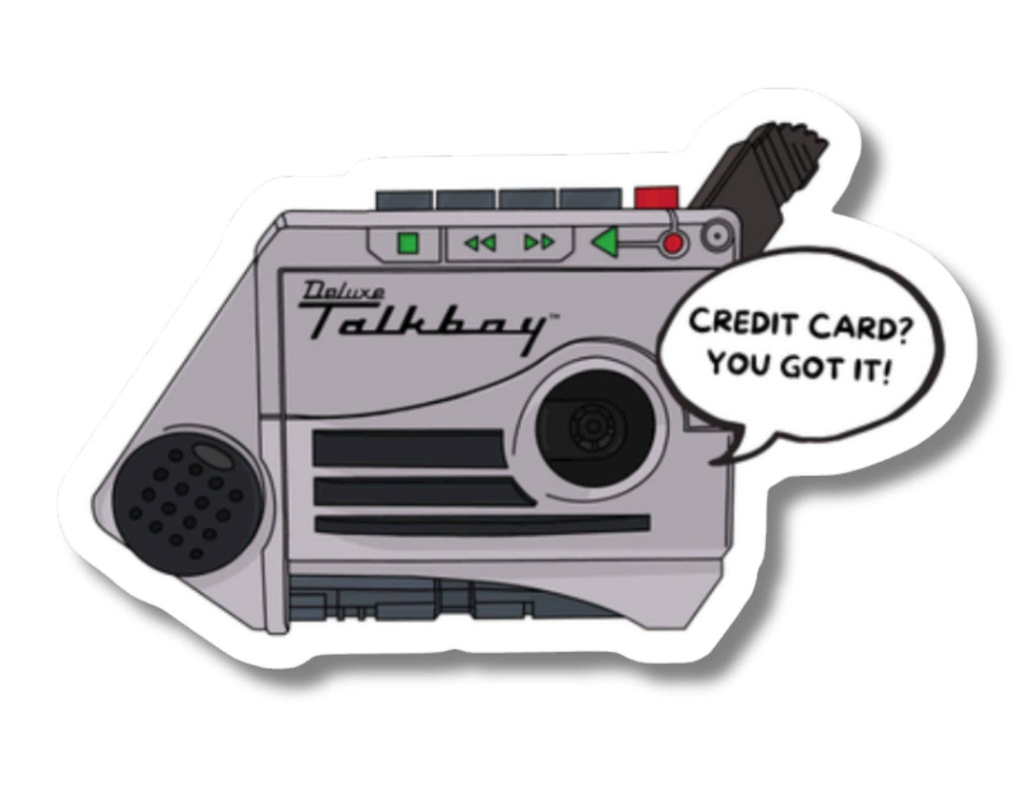 Home Alone Talkboy Toy Vinyl Sticker