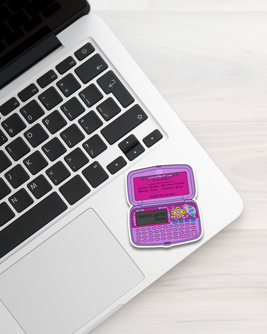 "Dearest Gentle Reader" Electronic Diary Sticker