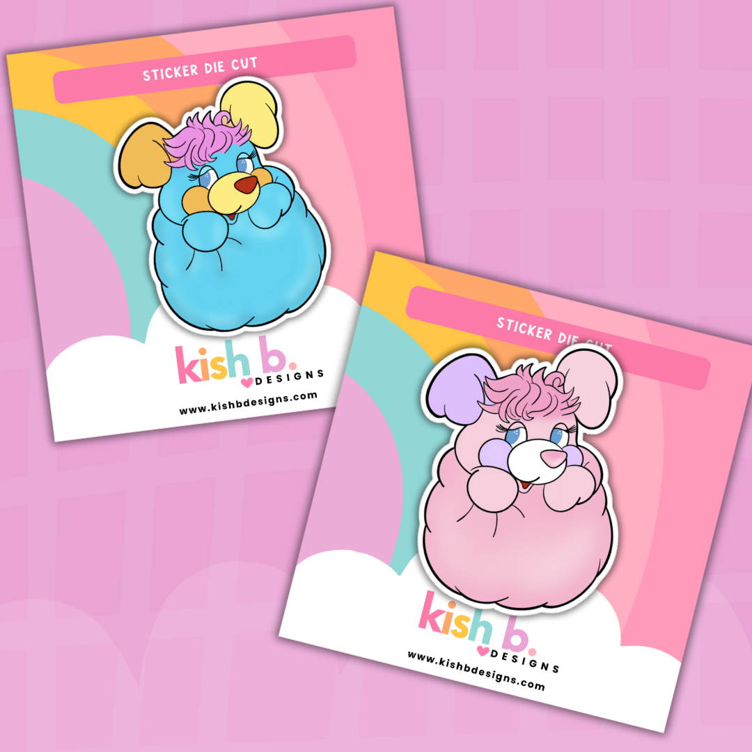 80's Popples Plushie| Sticker Die Cut(s)