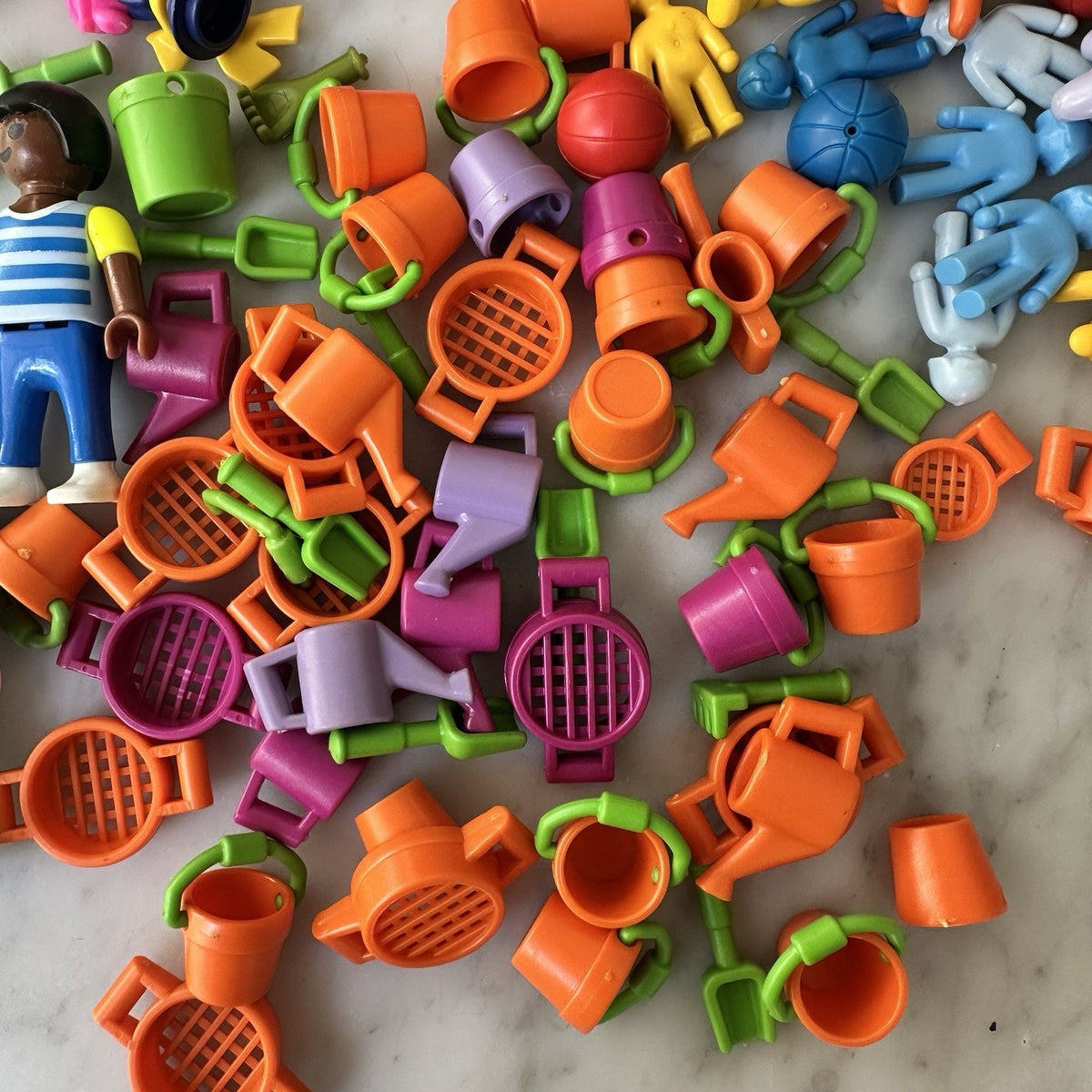 Vintage Playmobil Figures And Accessories Lot