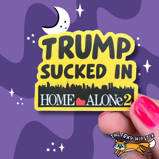 Trump Sucked in Home Alone 2 Vinyl Sticker
