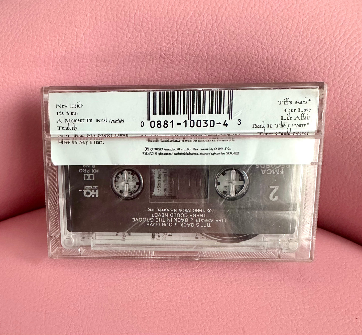 Tiffany New Inside Cassette Tape